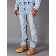 Politics sunray blossom wilfred flare denim - DENIM