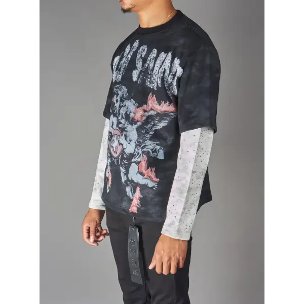 Politics thorn holy saint long sleeve t-shirt - T-SHIRT