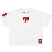 Premium Milano melted heart crew neck t-shirt - T - SHIRT - Cityswagusa.com