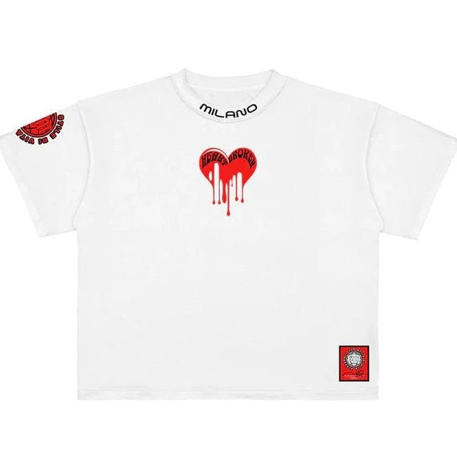 Premium Milano melted heart crew neck t-shirt - T - SHIRT - Cityswagusa.com