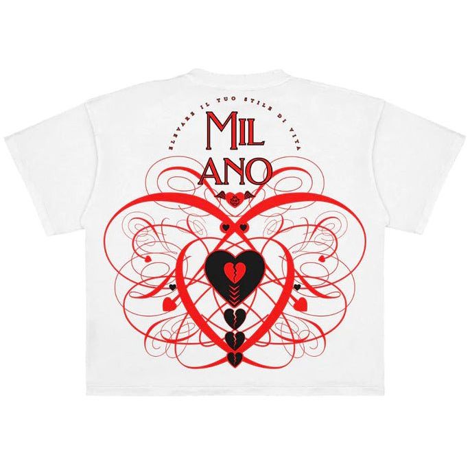 Premium Milano melted heart crew neck t-shirt - T - SHIRT - Cityswagusa.com