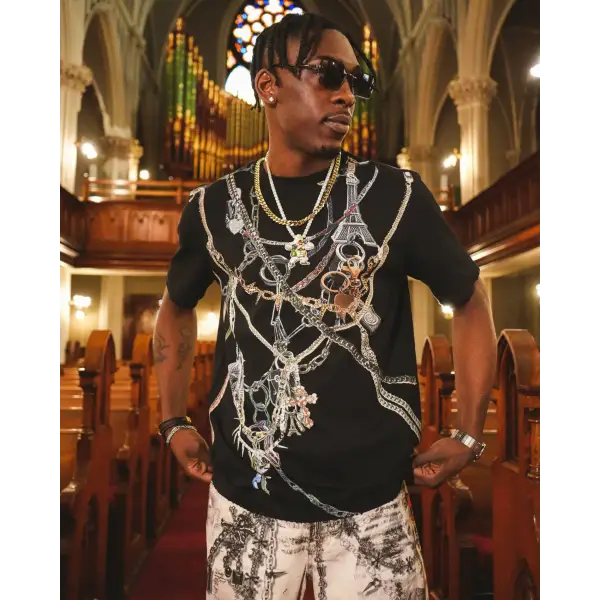 Preme all over chains t-shirt - T-SHIRT