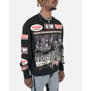 Preme longsleeve motocross patchwork crewneck - CREWNECK