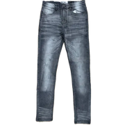 Premium dztr super stretch skinny denim - 28W/32L / DK.GREY - DENIM