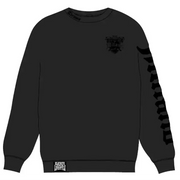 Premium milano black cat club crewneck sweatshirt - MEDIUM / BLACK - CREWNECK