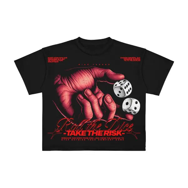Premium Milano roll the dice crewneck t-shirt - SMALL / BLACK - T-SHIRT