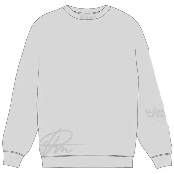 Premium milano tonal crew neck sweatshirt - MEDIUM / H.GRY - SWEATSHIRTS