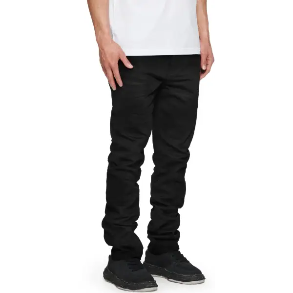 Purple 3d subdued lacquer denim - DENIM