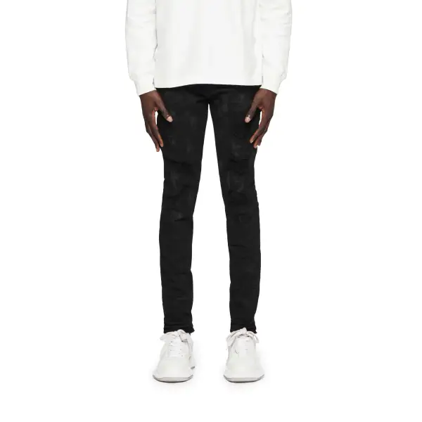 Purple Black Oil Slim Fit Denim - 29W/32L / BLACK - DENIM