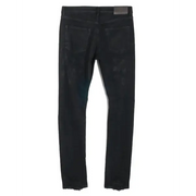 Purple Black Oil Slim Fit Denim - DENIM