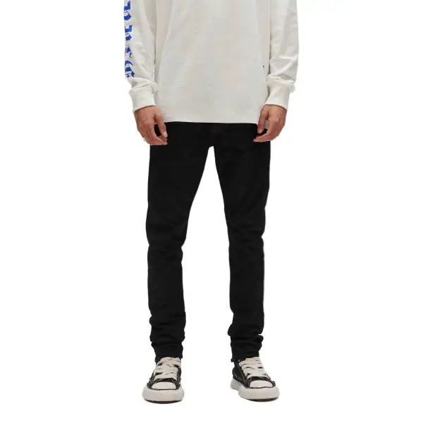 Purple Black Raw Denim - 28W/32L / BLACK - DENIM