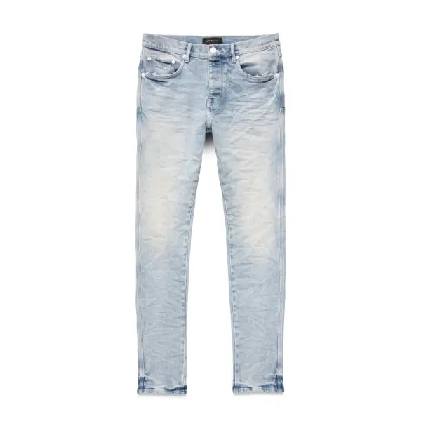 Purple Brand Light Indigo White Pop Denim - DENIM