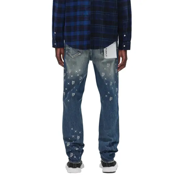 Purple brand mono bling vintage denim - DENIM