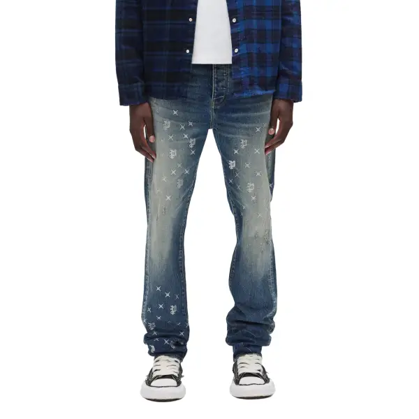 Purple brand mono bling vintage denim - DENIM