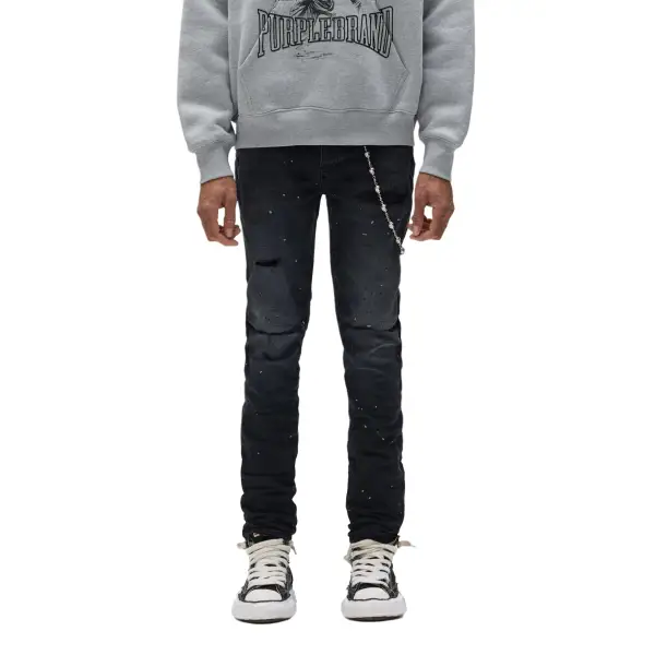 Purple brand reflective paint repair denim - 28W/32L / BLACK - DENIM