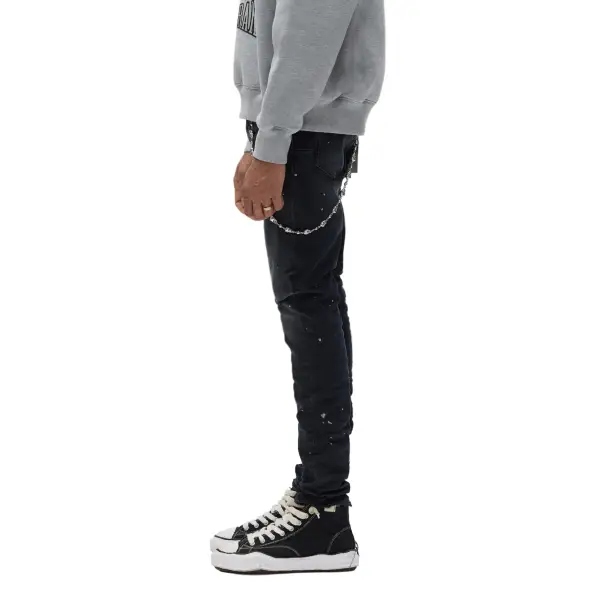 Purple brand reflective paint repair denim - DENIM