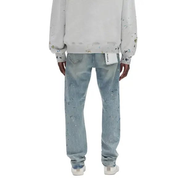 Purple brand sequin paint denim - DENIM