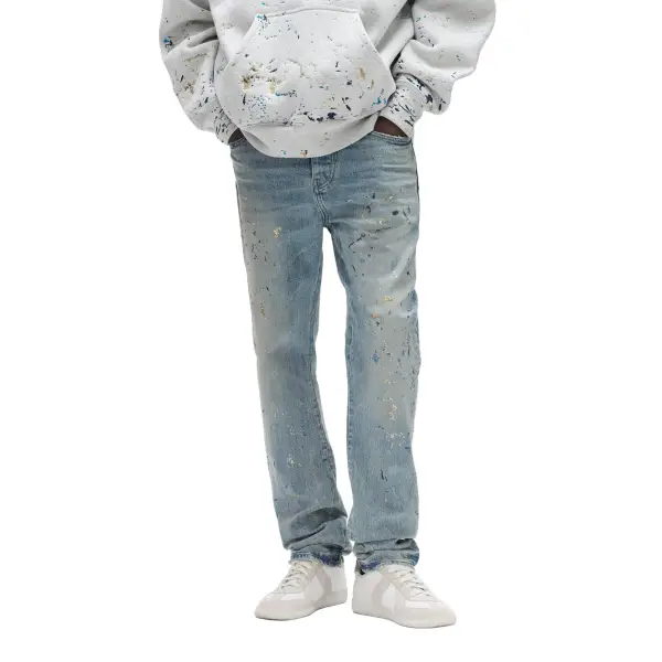 Purple brand sequin paint denim - DENIM