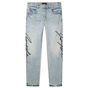 Purple brand skinny double script denim - DENIM