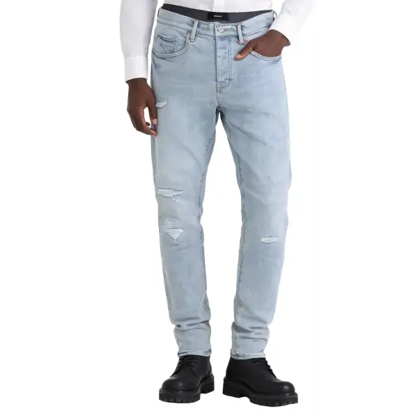 Purple brand skinny kivu repair denim - 30W/32L / LT.BLUE - DENIM