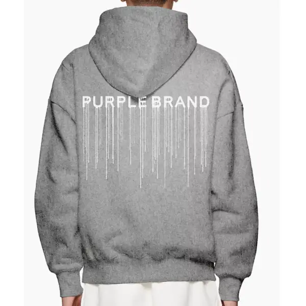 Purple brand trademark drip hoodie - HOODIE