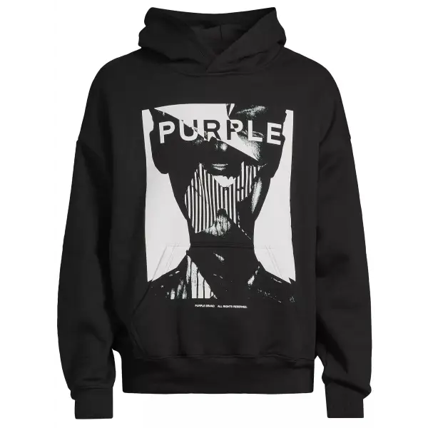 Purple brand wordmark hoodie - HOODIE