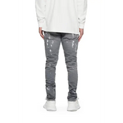 Purple dapple vintage rip denim - DENIM