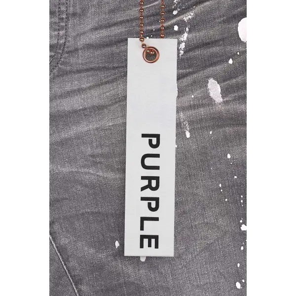 Purple dapple vintage rip denim - DENIM