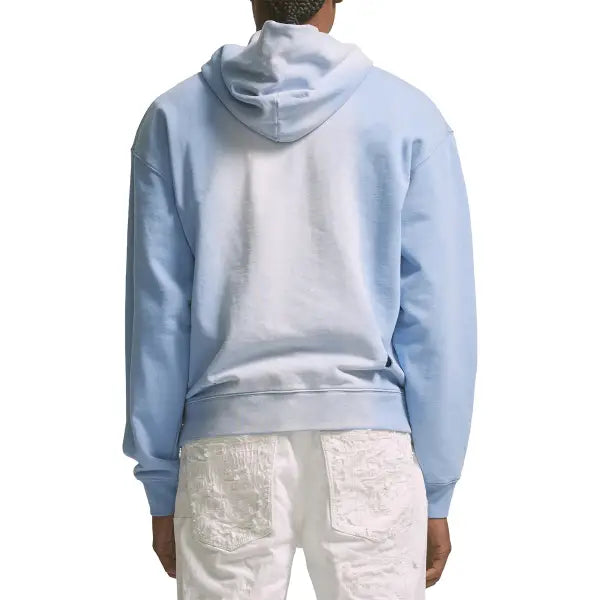 Purple french terry placid blue core jumbo hoodie - HOODIE