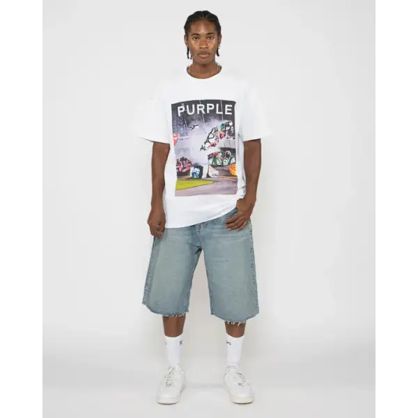 Purple graphic t-shirt - T-SHIRT