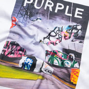Purple graphic t-shirt - T-SHIRT