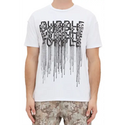 Purple graphic t-shirt - SMALL / WHITE - T-SHIRT