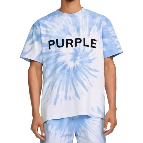 Purple Heavy Jersey SS Tye Dye T-Shirt - T-SHIRT