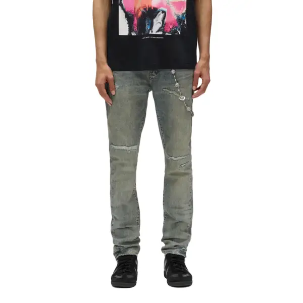 Purple Light Blue Vintage repair Denim - 28W/32L / LT.BLUE - DENIM