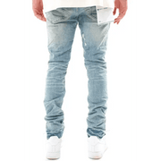Purple Light Indigo Vintage Denim – Comfortable and Stylish Slim Fit Jeans - DENIM - Cityswagusa.com