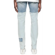 Purple skinny patchwork denim - DENIM