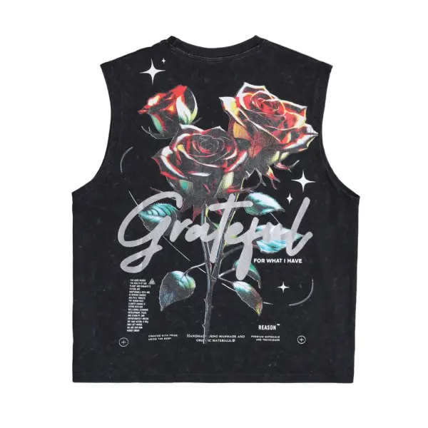 Reason roses muscle tee - TANK TOP