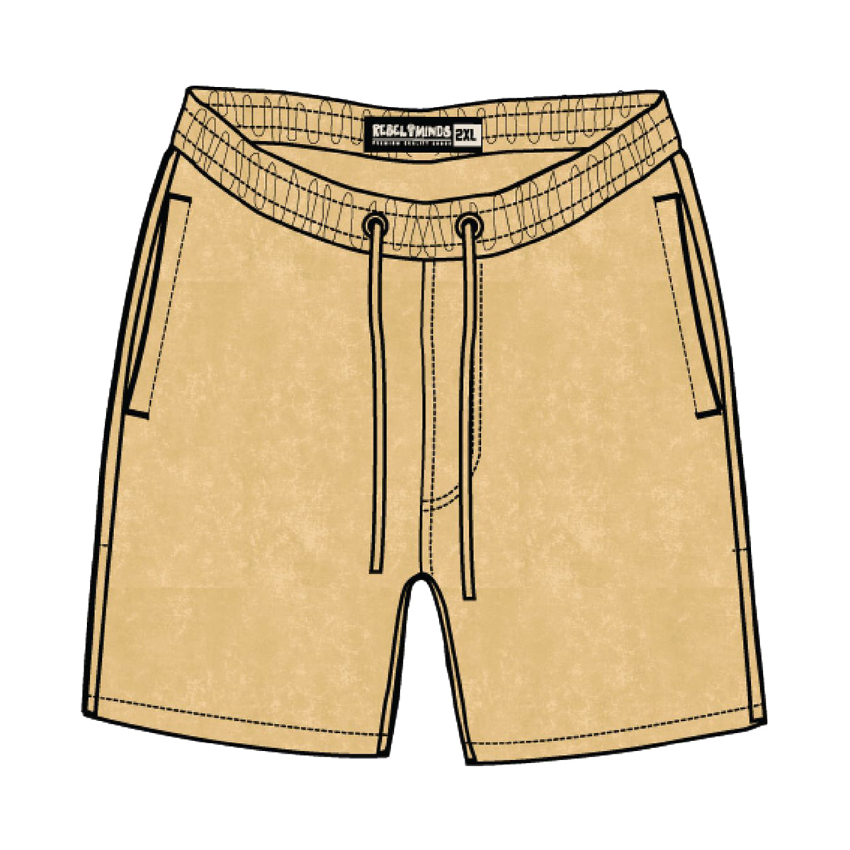 Rebel Minds acid wash f/t shorts