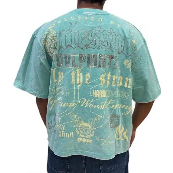 Rebel denim fearlessness t-shirt - T-SHIRT