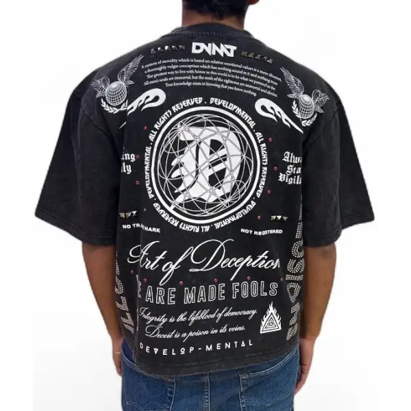 Rebel denim illusion t-shirt - T-SHIRT