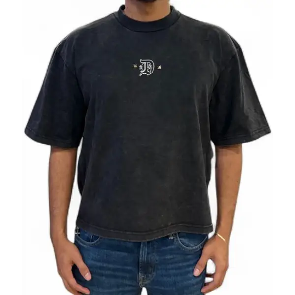 Rebel denim illusion t-shirt - MEDIUM / BLACK - T-SHIRT