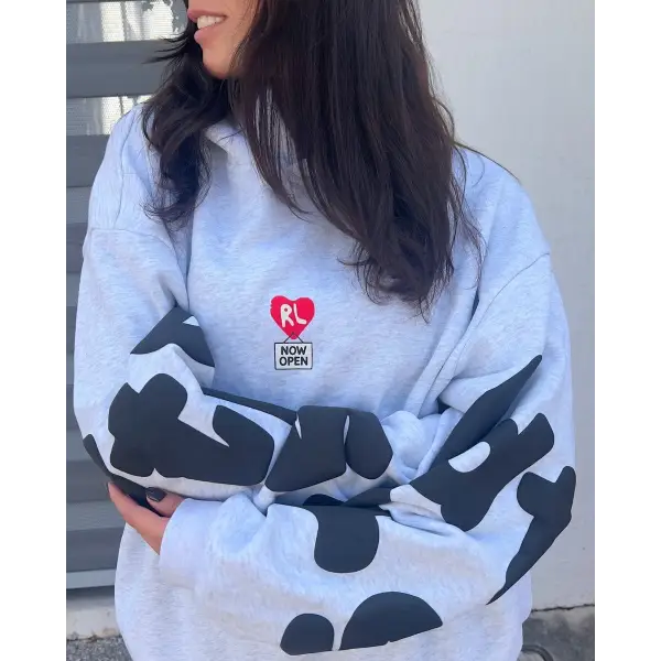Red Letters therapy scattered hoodie - HOODIE
