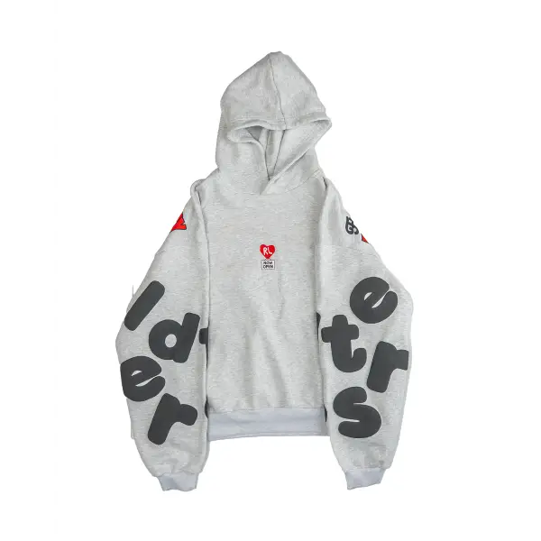 Red Letters therapy scattered hoodie - SMALL / H.GRY - HOODIE