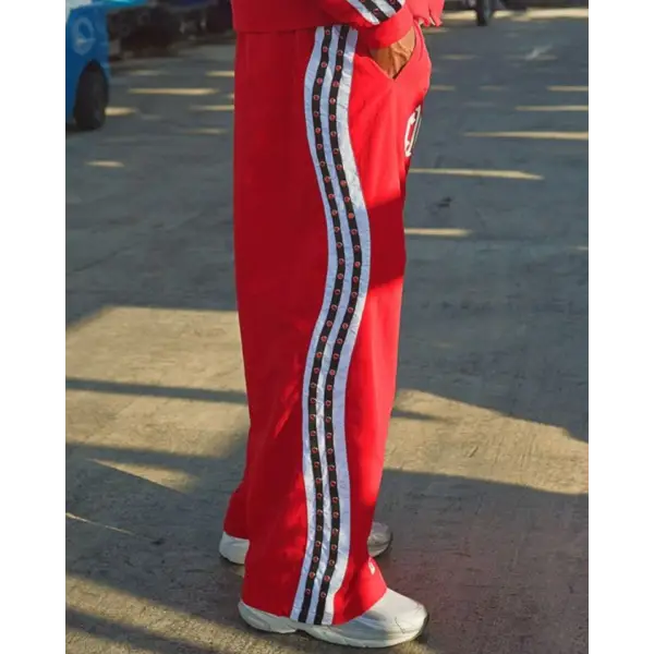 Red letters track pants - TRACK PANT