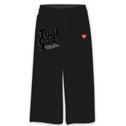 Red letters trust god sweatpants - SMALL / BLACK - SWEAT PANT