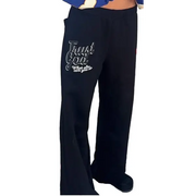 Red letters trust god sweatpants - SWEAT PANT