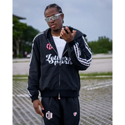 Red letters zip up track jacket - TRACK JACKET