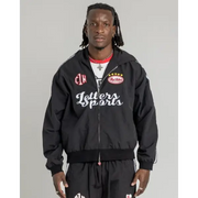 Red letters zip up track jacket - TRACK JACKET