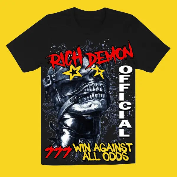 Rich demon win against all odds t-shirt - T-SHIRT