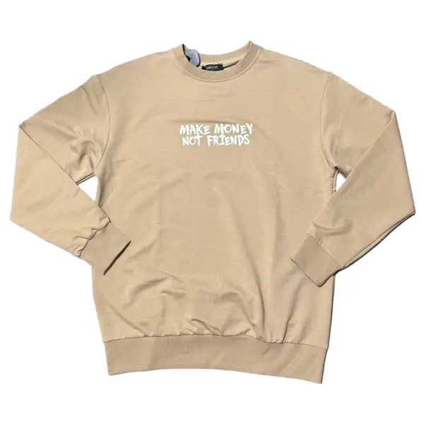 Rich make money not friends sweatshirt - SWEATSHIRTS